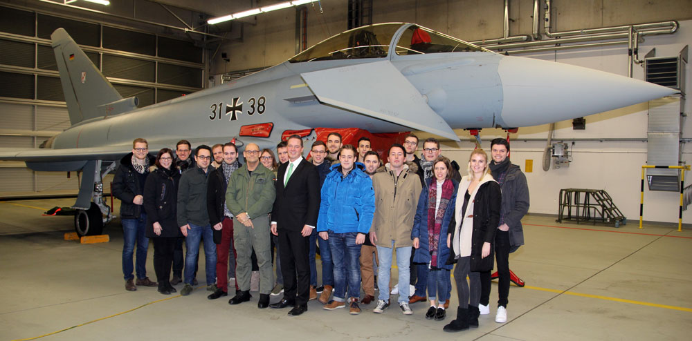 Junge Union besucht mit Gregor Golland das Geschwader „Boelcke“