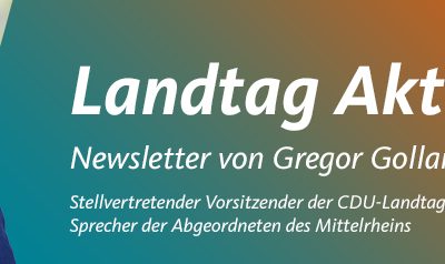 Landtag Aktuell 473 – GPS für Streifenwagen, Bessere Notstromversorgung für Pflege, Interview im „Focus“, Offensive für Übungsleiter
